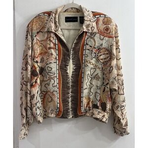 August Silk Multicolor Bomber Jacket